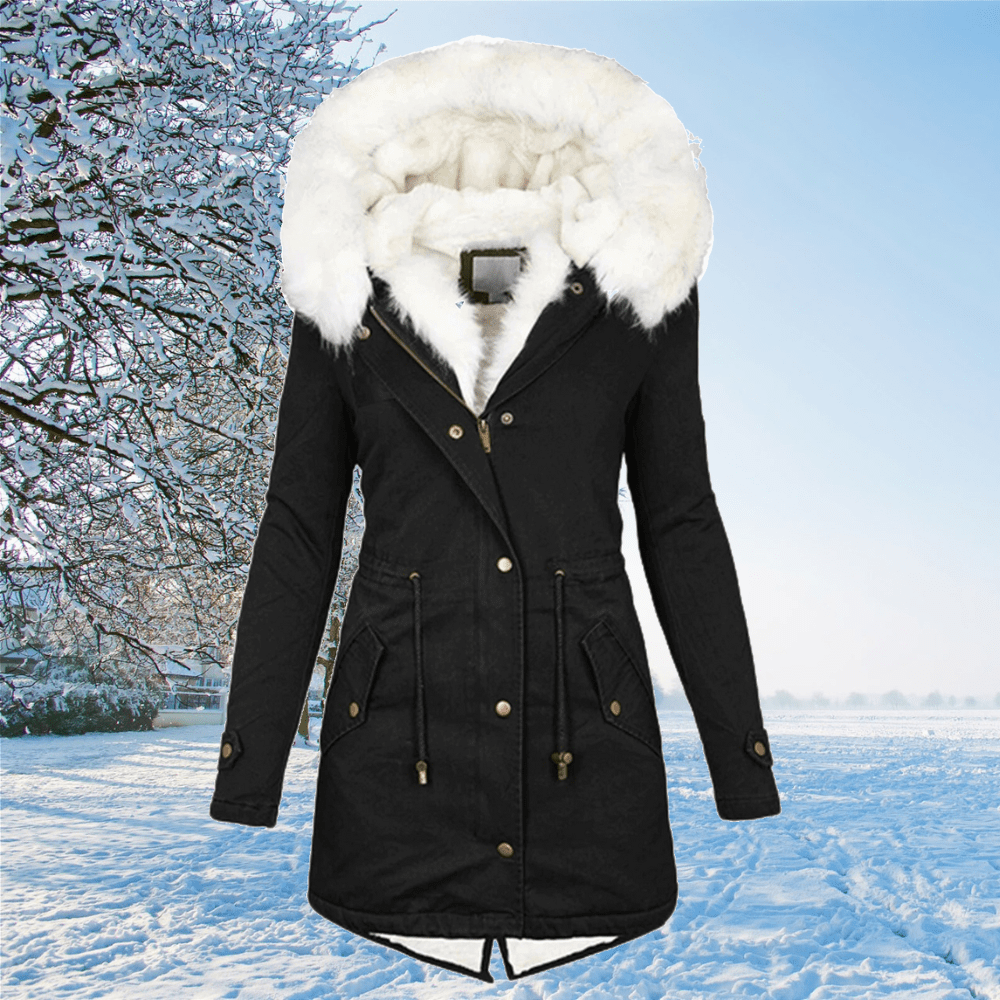 Ruby | Women's Fur-Trimmed Hooded Drawstring Parka