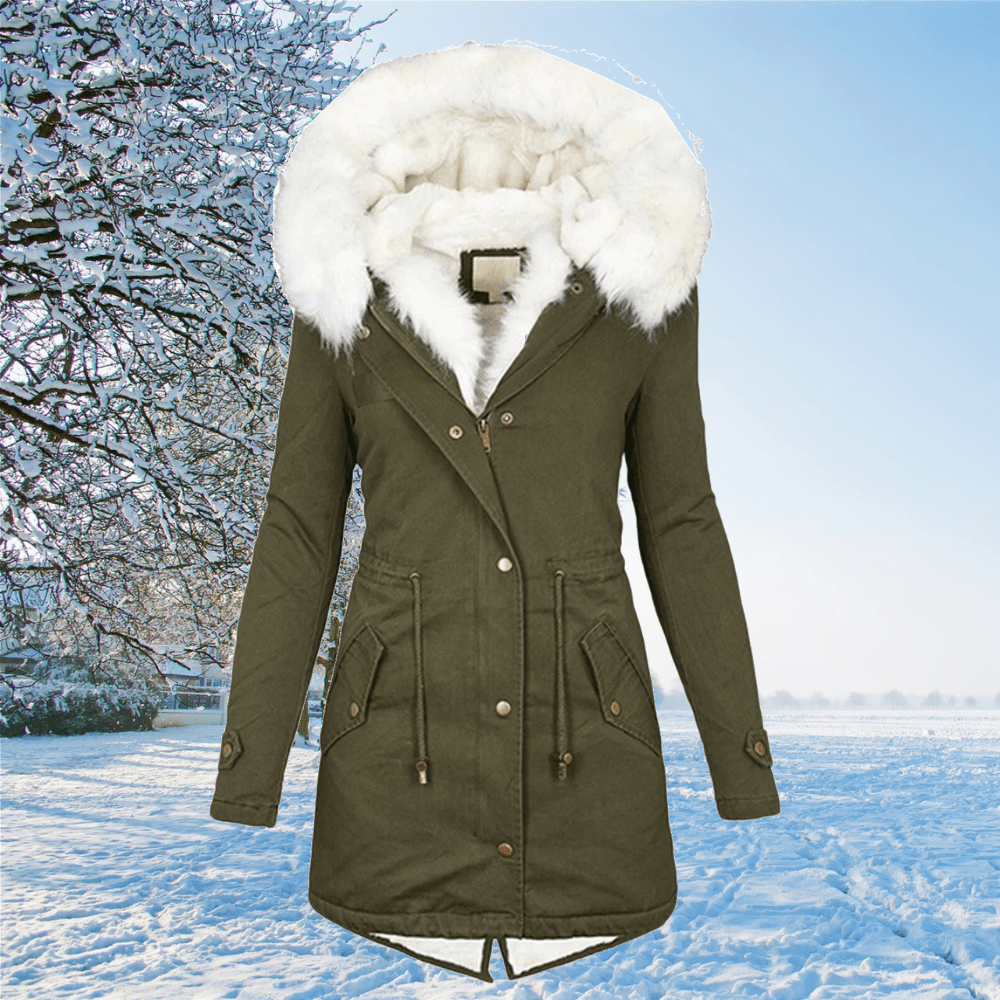 Ruby | Women's Fur-Trimmed Hooded Drawstring Parka