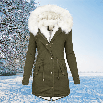 Ruby | Women's Fur-Trimmed Hooded Drawstring Parka