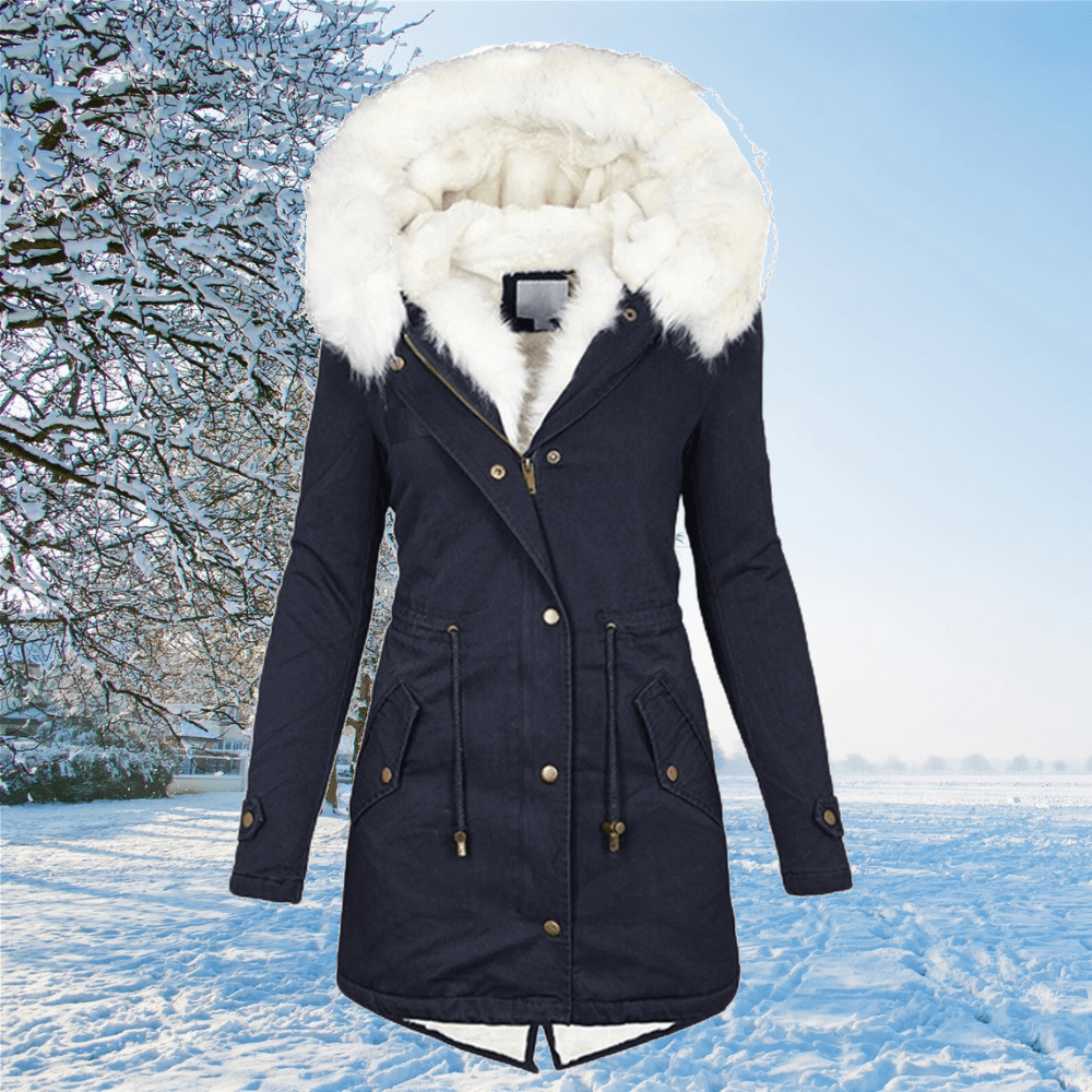 Ruby | Women's Fur-Trimmed Hooded Drawstring Parka