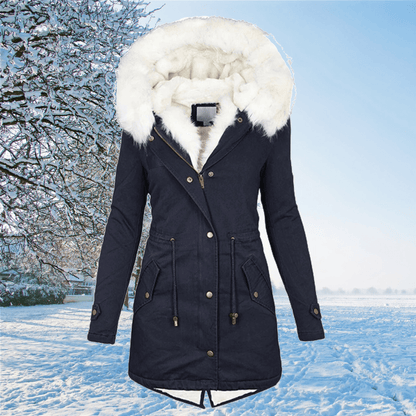 Ruby | Women's Fur-Trimmed Hooded Drawstring Parka
