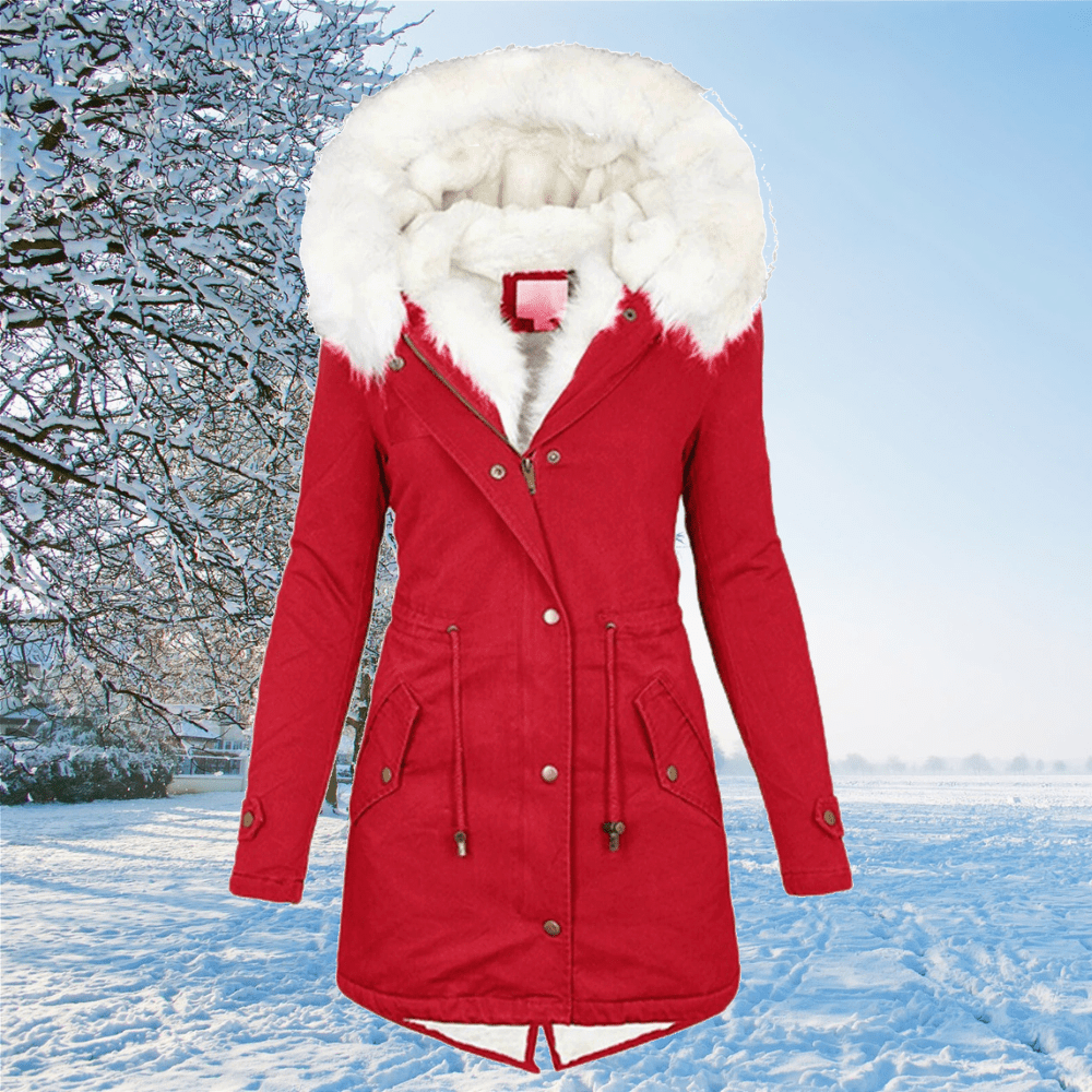 Ruby | Women's Fur-Trimmed Hooded Drawstring Parka