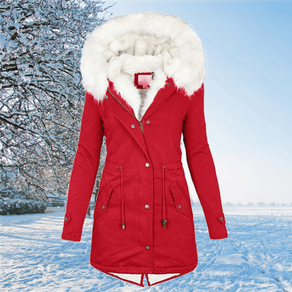 Ruby | Women's Fur-Trimmed Hooded Drawstring Parka