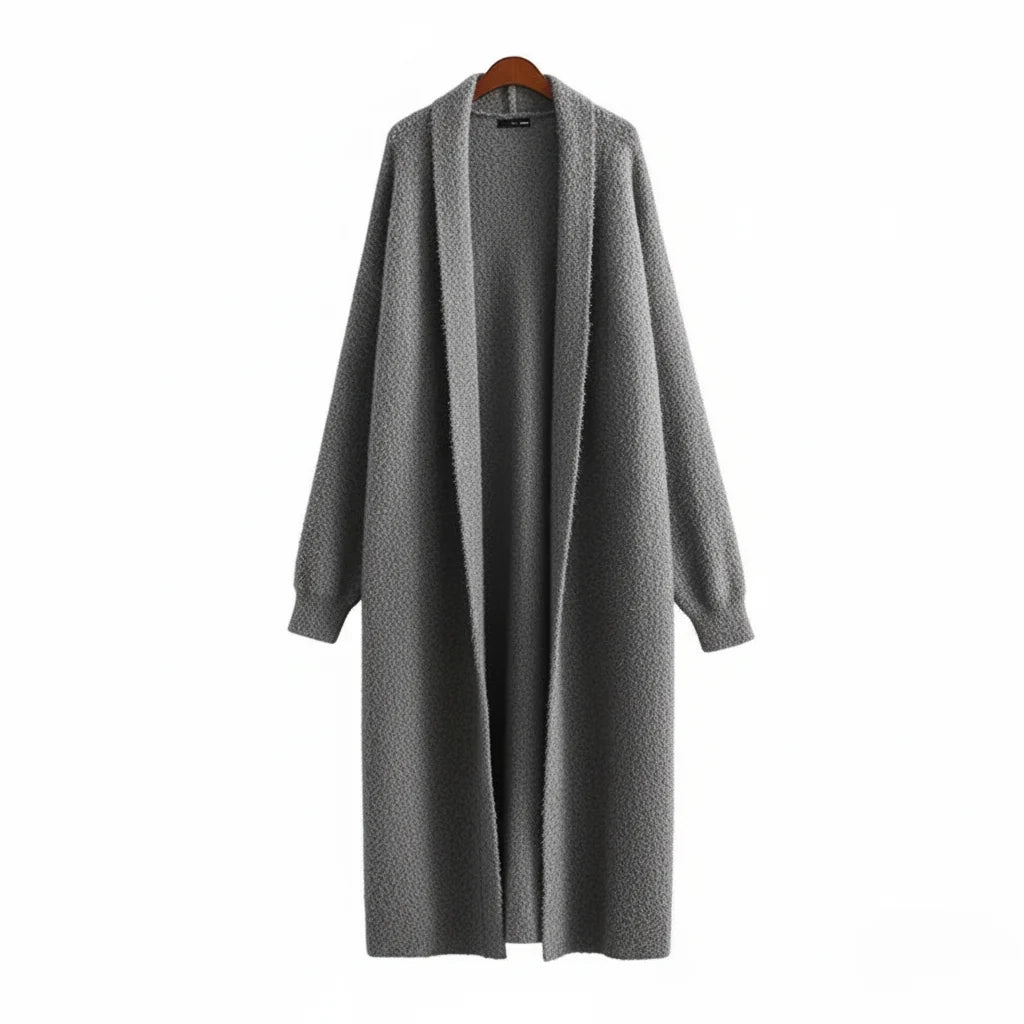Sarah | Women's Open-Front Long Trench Coat