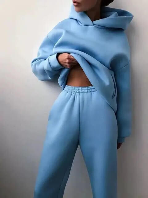 Seraphine | Women's Oversized Two-Piece Hoodie Tracksuit Set
