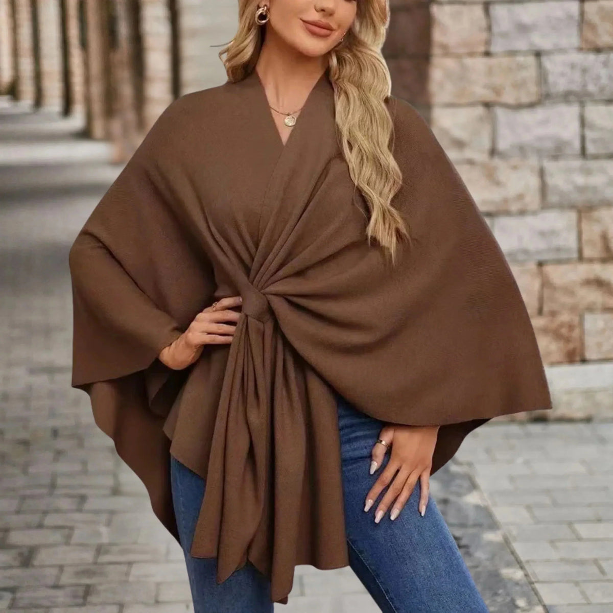Sienna | Women's Knit Oversized Poncho