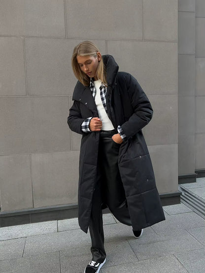 Sloane | Women's Quilted Belted Winter Puffer Jacket