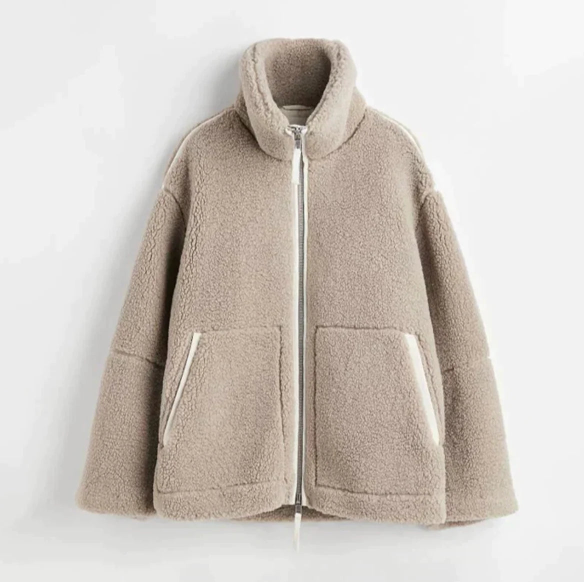 Sloane | Women's Wool-Blend Oversized High-Neck Winter Coat