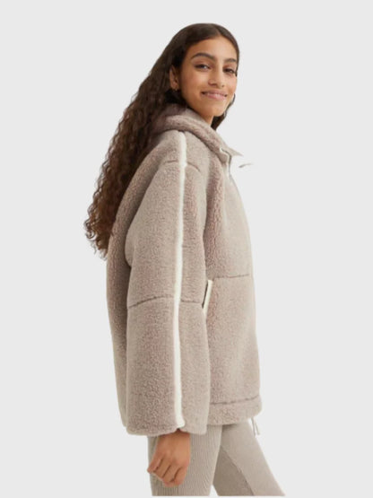 Sloane | Women's Wool-Blend Oversized High-Neck Winter Coat