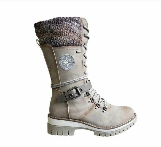 Sylvie | Women's Leather Knee High Combat Boots