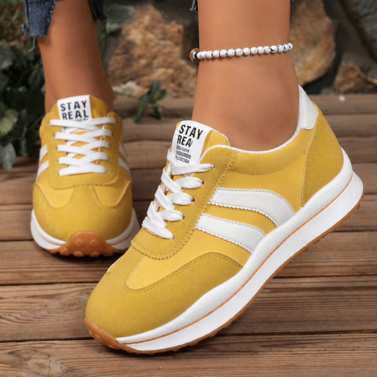 Vivienne | Women's Retro Platform Chunky Sole Sneakers