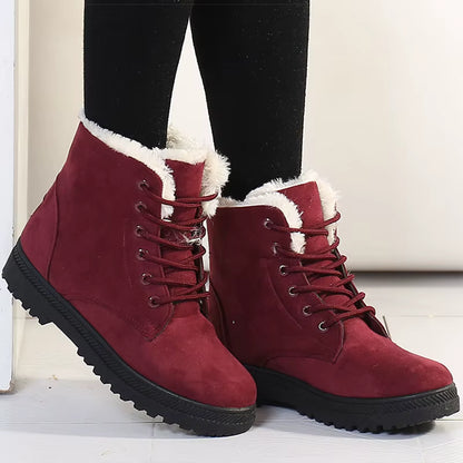 Willow | Women's Faux Fur Ankle Snow Boots