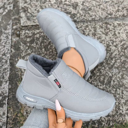 Willow | Women's Faux Fur Lined Slip-On Winter Sneakers