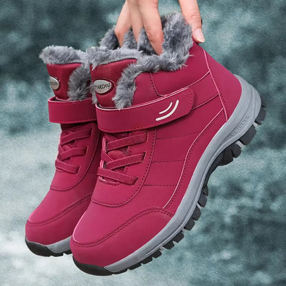 Willow | Women's Faux Fur Platform Combat Ankle Boots