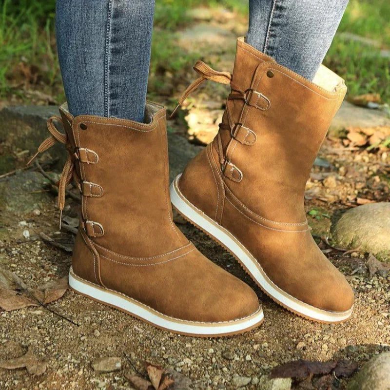 Willow | Women's Leather Lace-Up Winter Boots