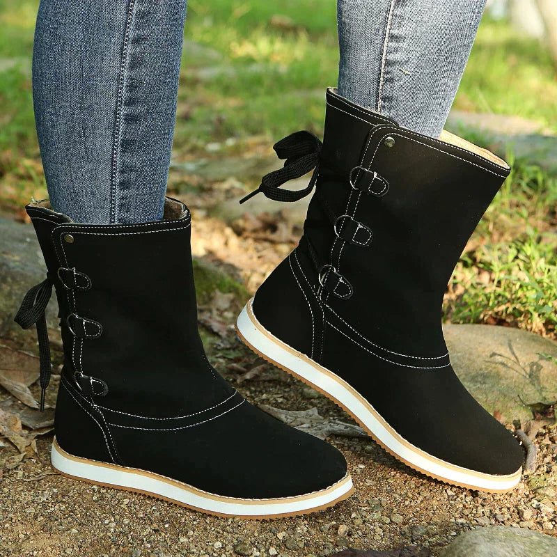 Willow | Women's Leather Lace-Up Winter Boots