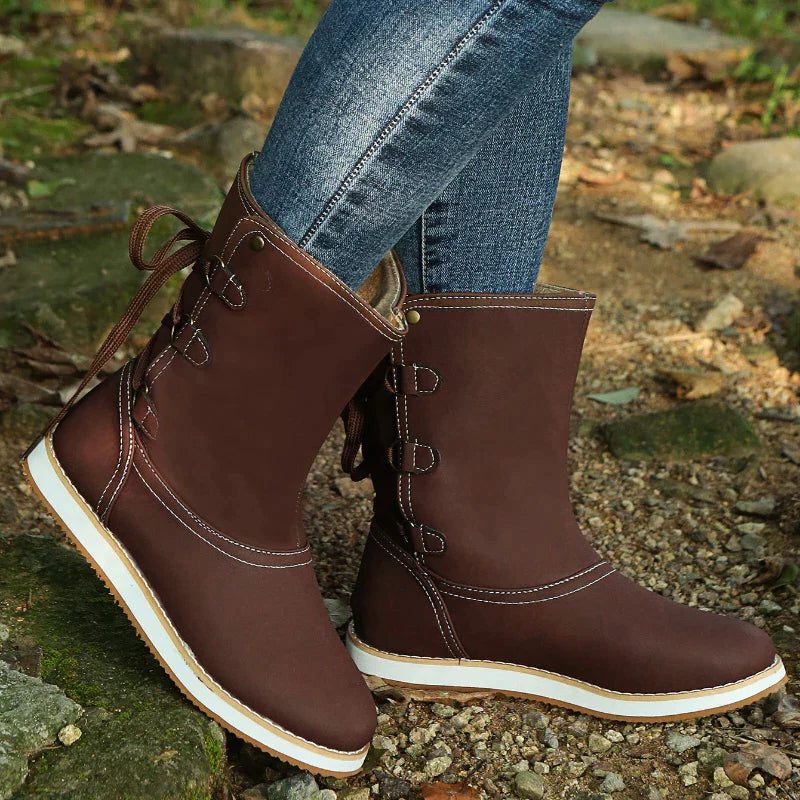 Willow | Women's Leather Lace-Up Winter Boots