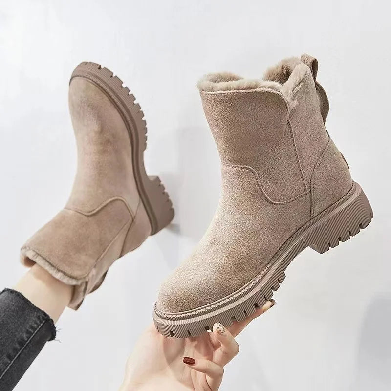 Willow | Women's Mid-Calf Zip-Up Round Toe Boots