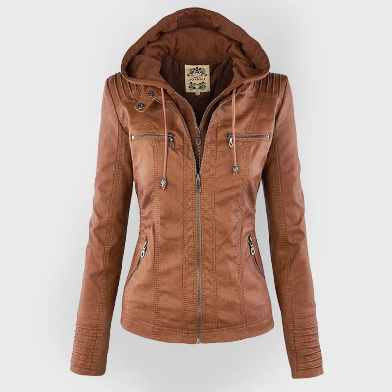 Wona | Women's Leather Bomber Jacket