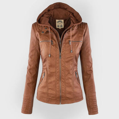 Wona | Women's Leather Bomber Jacket