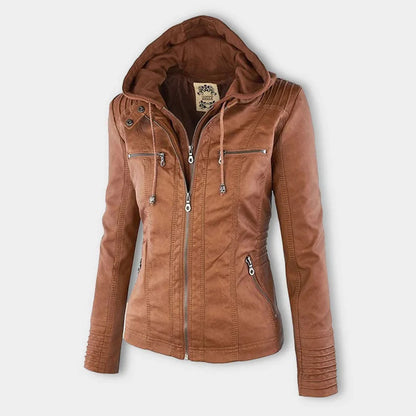 Wona | Women's Leather Bomber Jacket