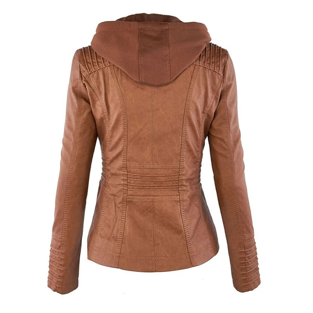 Wona | Women's Leather Bomber Jacket