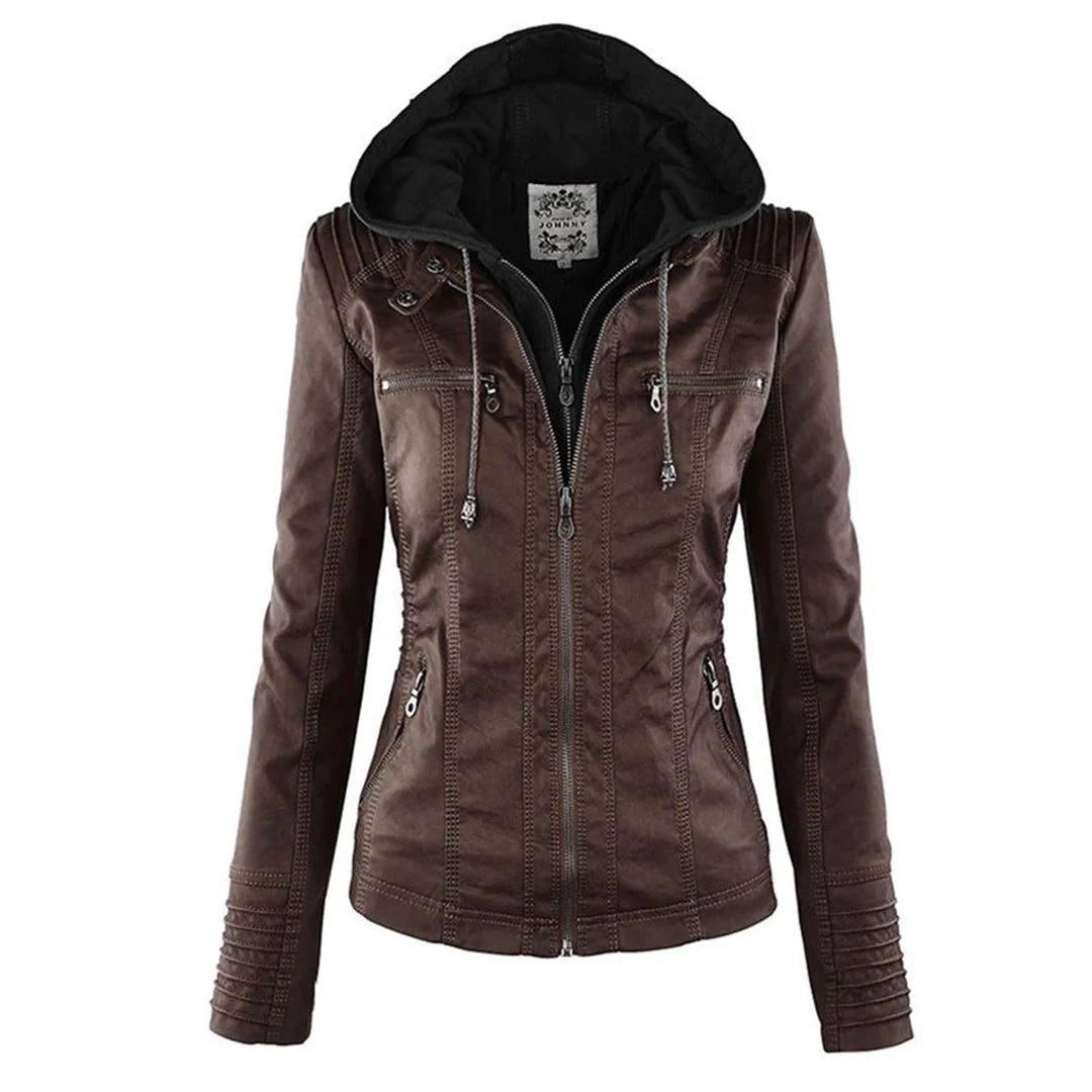 Wona | Women's Leather Bomber Jacket