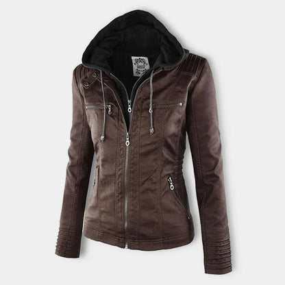 Wona | Women's Leather Bomber Jacket